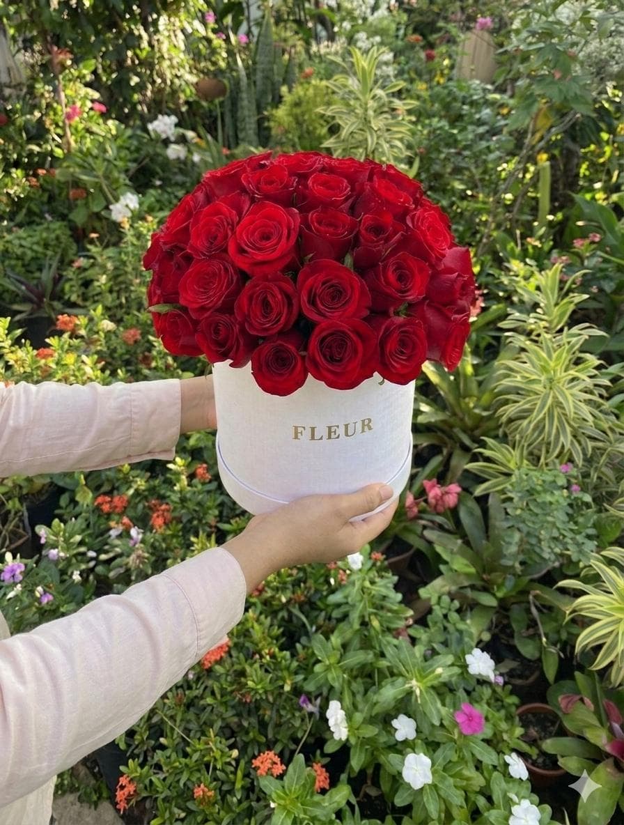 Box com Rosas Vermelhas G