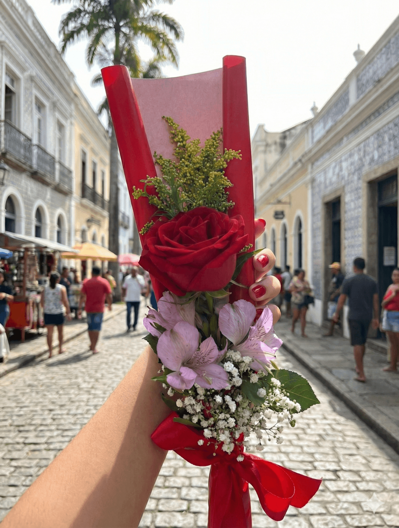 Mimo com 1 Rosa (Várias Cores)